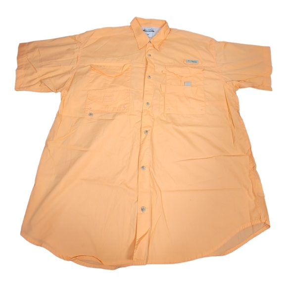 Columbia Other - Columbia PFG Short Sleeve Shirt Orange Vented B6